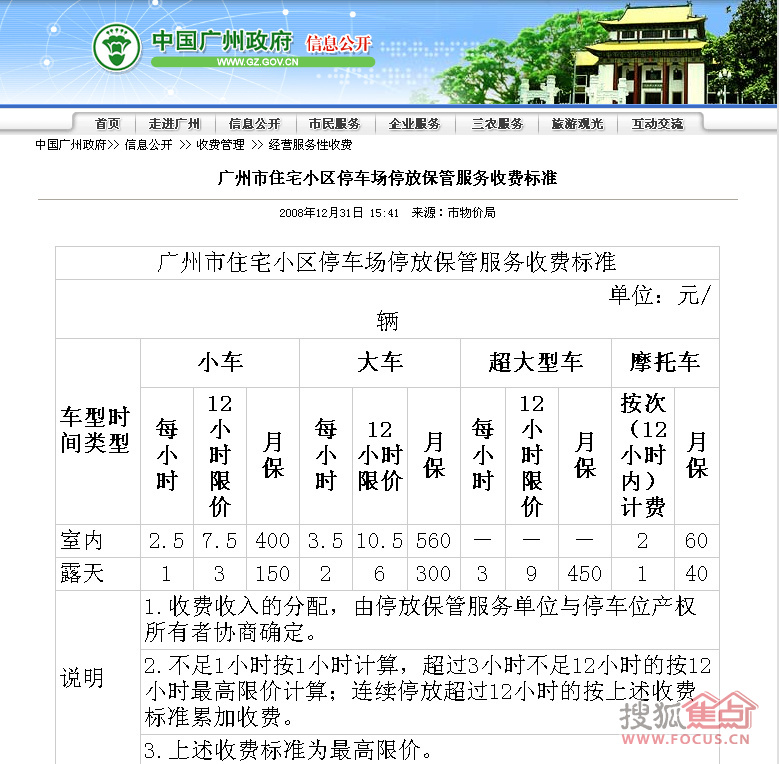 广东省小区停车消费标准解析