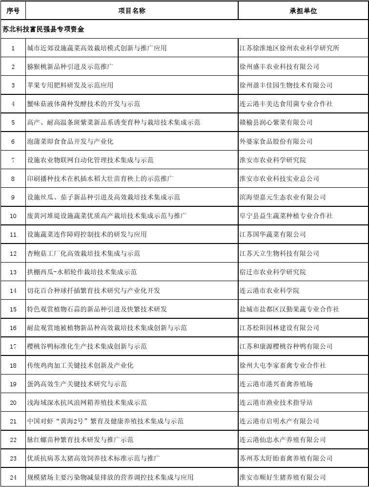 江苏科技项目信息表详解