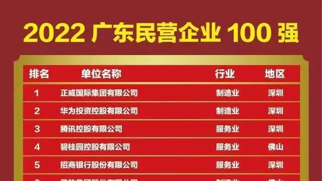 广东省民营企业排名与发展探析